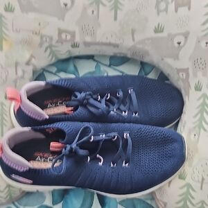 Skechers Blue and Pink Athletic Shoes